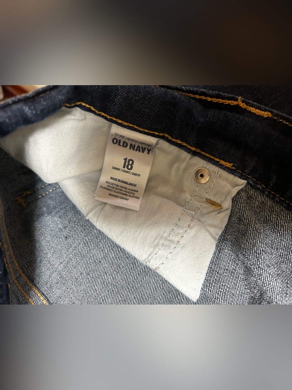 Old Navy Dark Blue Denim Jeans - Picture 2 of 5
